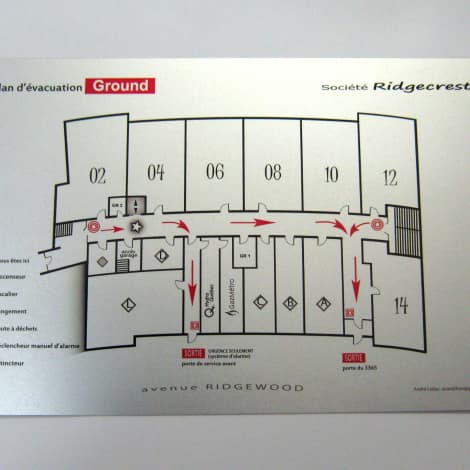 Solutions | Plans d'évacuation | Bromar