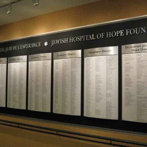 Solutions | Tableaux d'honneur et plaques commémoratives | Bromar